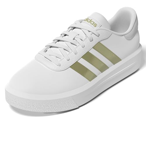adidas Damen Court Platform Shoes Schuhe, Cloud White/Gold met/Orbit Grey, 36 EU