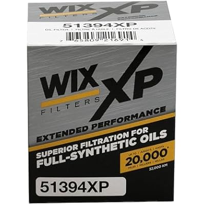 WIX 51394XP WIX XP Oil Filter Replacement, Built for Synthetic Oil - Compatible With GM (85-09), Daihatsu (88-92), Infiniti (91-96), Nissan (91-95), Toyota (80-15), Scion (04-09), Pontiac Vibe (03-10)