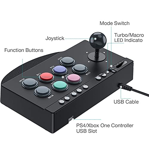 Pxn 0082 Arcade Fight Stick Street Fighter Arcade Joystick For Pc/Ps4/Ps3/Xbox S/X Nintendo Switch/Pc Windows Game Rocker #TOP4