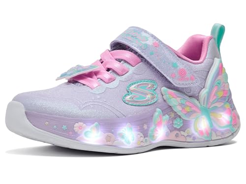 SKECHERS Womens Butterfly Bliss (Little Kid/Big Kid) Lavendar/Multi 13 Medium