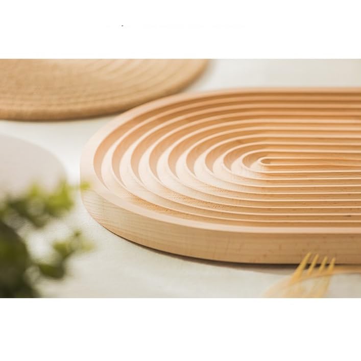 Plateau De Cafétéria Plateau en Bois Style Japonais Wabi-Sabi Ornements Plateau De Rangement Accessoires Photo Plateau De Nourriture en Bois Service De Dessert Plateau D,E