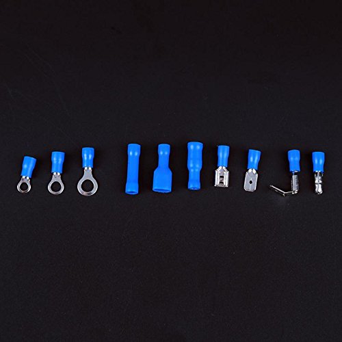 Davitu 720pcs Assorted Insulated Electrical Crimp Terminals Cold Pressing Terminal Electrical Cable Wire Tube Connector - (Color: as show)