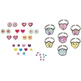 Zauberhafter Schmuck von Prinzessin Lillifee für jeden Tag: Set bestehend aus 7 Ringen, 7 Paar Ohrstickern, 36 Nagel-Tattoos, 20 selbstklebenden Strasssteinchen. Details: ca. 18 x 17 x 3,5 cm