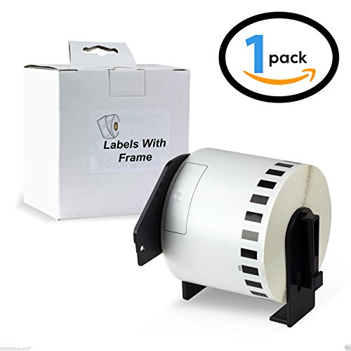 Preisvergleich Produktbild Kompatibel DK11208 Weiß Adressaufkleber Ersatz für Brother - QL-500 LQ-550 LQ-560 LQ-570 LQ-580N QL-650TD LQ-700 LQ-720NW QL-1050 QL-1060N (38mm x 90mm) - 400 Etiketten pro Rolle KOMMT MIT RAHMEN