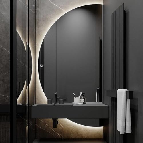 Miroir salle de bain LED moderne avec variateur et anti-buée - 4