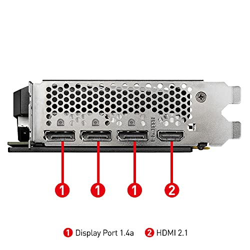 GeForce RTX 3060 Ti VENTUS 3X OC Scheda Video Gaming - RTX 3060 Ti, TORX Fan 3.0, 8GB GDDR6, 256 bit, PCI Express Gen 4, DisplayPort v1.4a, HDMI 2.1, Zero Frozr, 1440p, Ray Tracing - Scheda video - Immagine 3