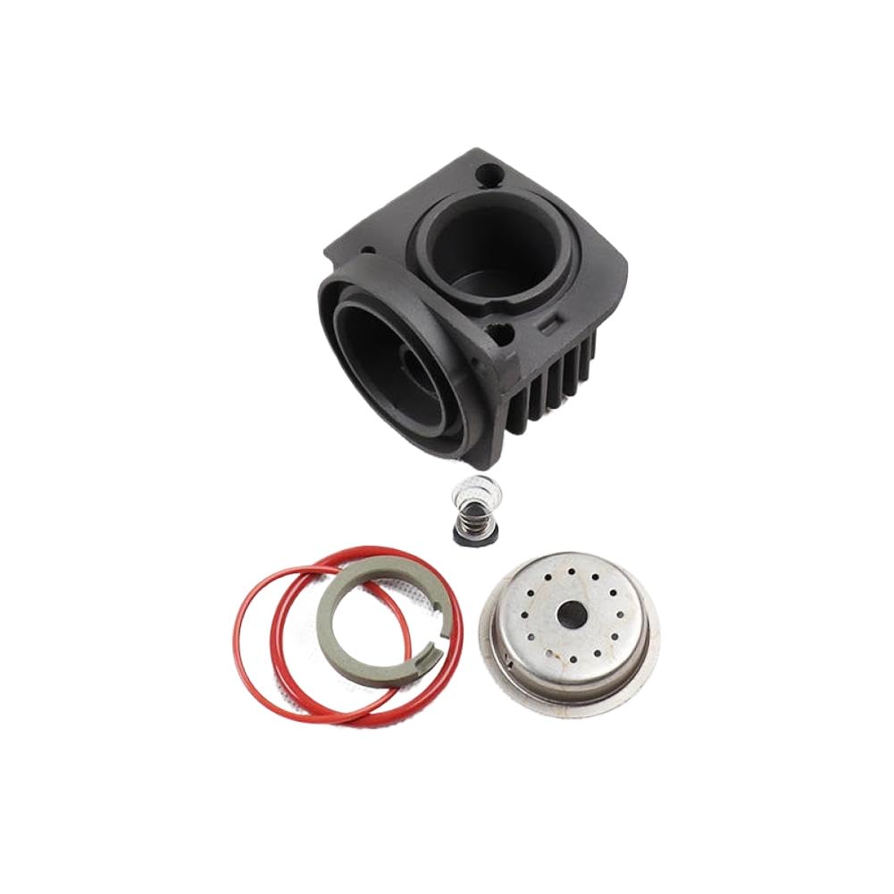 Cilindro di Sospensione pneumatica con Anello di Copertura 4L0698007 Compatibile con Il Kit di Riparazione del compressore d'Aria WABCO Q7 A6C6 L322(Audi Q7 A6C6 L322)