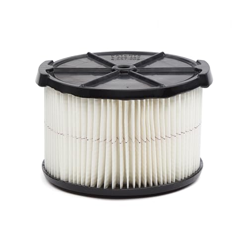 CRAFTSMAN CMXZVBE38741 Genuine Half Height General Purpose Wet Dry Vac Replacement Vacuum Filter for Most 5 to 20 Gallon CRAFTSMAN Shop Vacuums, Easy Installation and Traps General Debris
