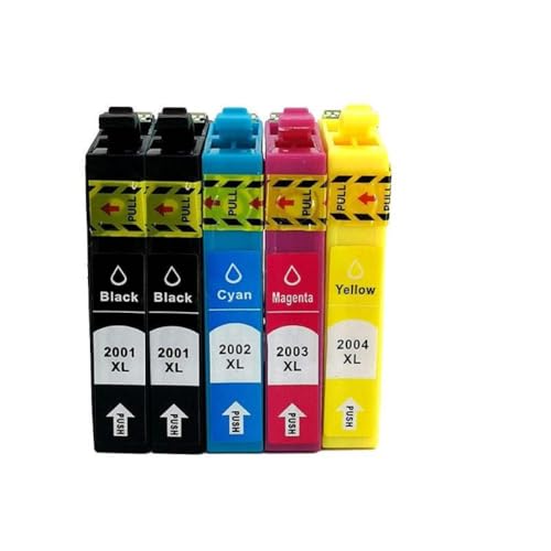 Cartouche d'encre T200 pour imprimante Workforce WF-2510 et WF-2530 - Lot de 5 pièces