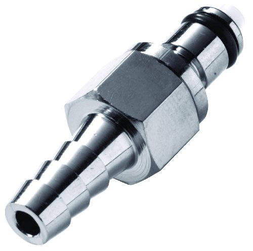 Colder LCD22006 Chrome Plated Brass Tube Fitting, Insert, Shutoff, In-Line, 1/4