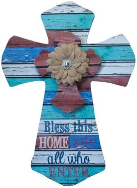 Faith Collection The 2496 Bless This Home Layered Wall Cross