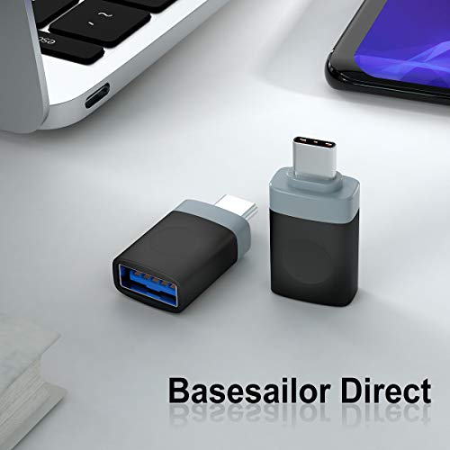 Basesailor Usb C Male To Usb 3.0 Female Adapter 3 Pack,Thunderbolt 3 To Type A Otg Converter For Macbook Pro,Ipad Air 4 4Th 5 5Th Mini 6 6Th Generation,Microsoft Surface Go,Samsung Galaxy S23 S21 S22 #TOP6