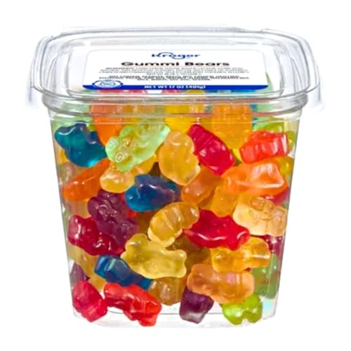 Gummi Bears Candy, Soft & Chewy Assorted Fruit Flavored, 17 oz Bag, Classic Sweet Treat for Snacking, Parties, Sharing & Gifting