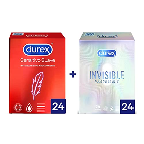 Durex Condones Invisible Ultra Fino y Real Feel