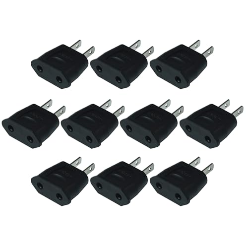 EU Euro Europe to US USA Power Jack Wall Plug