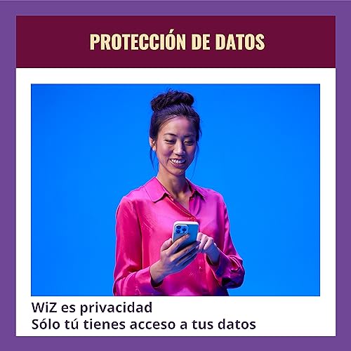 WiZ Lâmpada Inteligente GU10 400 lúmens 220V. RGB. Controle por aplicativo e por voz. Compatível com