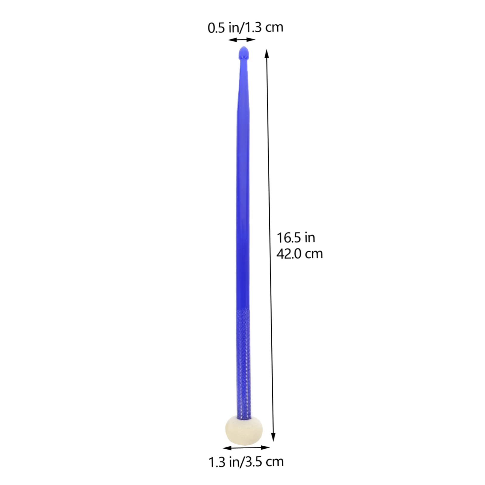 Abaodam 2paare Professionelle Doppelseitige Schlagzeugstöcke Aus Nylon Vielseitige Und Langlebige Percussion-sticks Für Optimale Geeignet Für Schlaginstrumente Dunkelblau