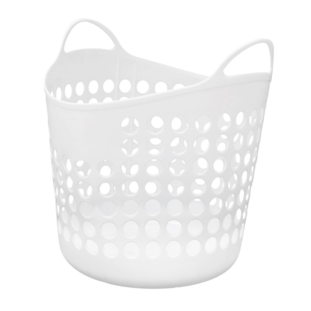 Cesto Porta Biancheria Sporca Bianco 40l in Pe Manici