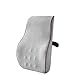 YCDZSW Repaldo Lumbar para Silla Oficina, Almohada Lumbar, Cojin Lumbar Coche con Esponja Memoria, Reduce el Dolor y Alivia la Fatiga (Terciopelo-Gris)