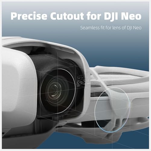 Image of M.G.R.J Tempered Glass Screen Protector for DJI Neo Drone (Transparent) (Pack of 2)