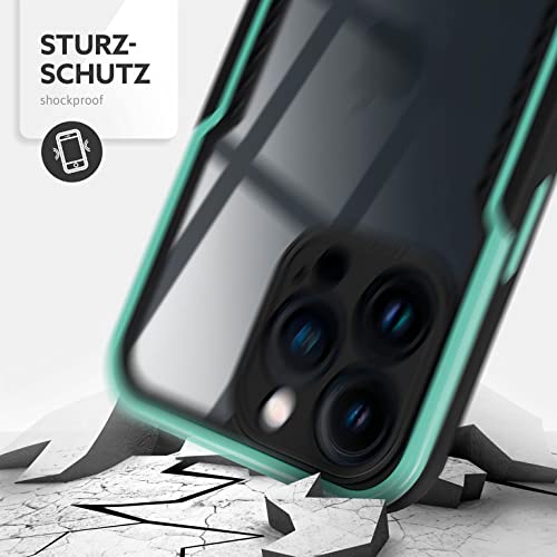 Coque iPhone 13 Pro compatible Apple silicone antichoc menthe - 5