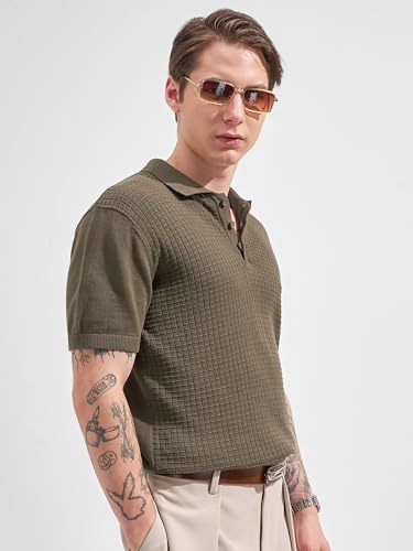 Image of Highlander Men's Polo Tshirt | Flat Knit | Regular Fit | Polo T-Shirt for Man