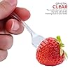 Clear Mini Forks 4 Inch (100-Count) Disposable Plastic Appetizer Fork for Cocktail Hour, Dessert Forks for Wedding Reception, Small Clear Forks for Food Samples, Charcuterie Forks for Holiday Parties #3