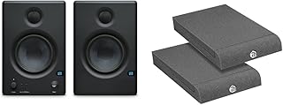 PreSonus Eris E4.5, 4.5 Inch, 2-way, High-Definition Multimedia Studio Monitors (Pair) & Adam Hall PAD ECO Series SPADECO1 Monitor Isolation Pad
