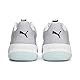 PUMA Unisex Accelerate Turbo II Handballschuhe Hallenturnschuh, White-Black-Fizzy Light-Nitro Blue, 41 EU