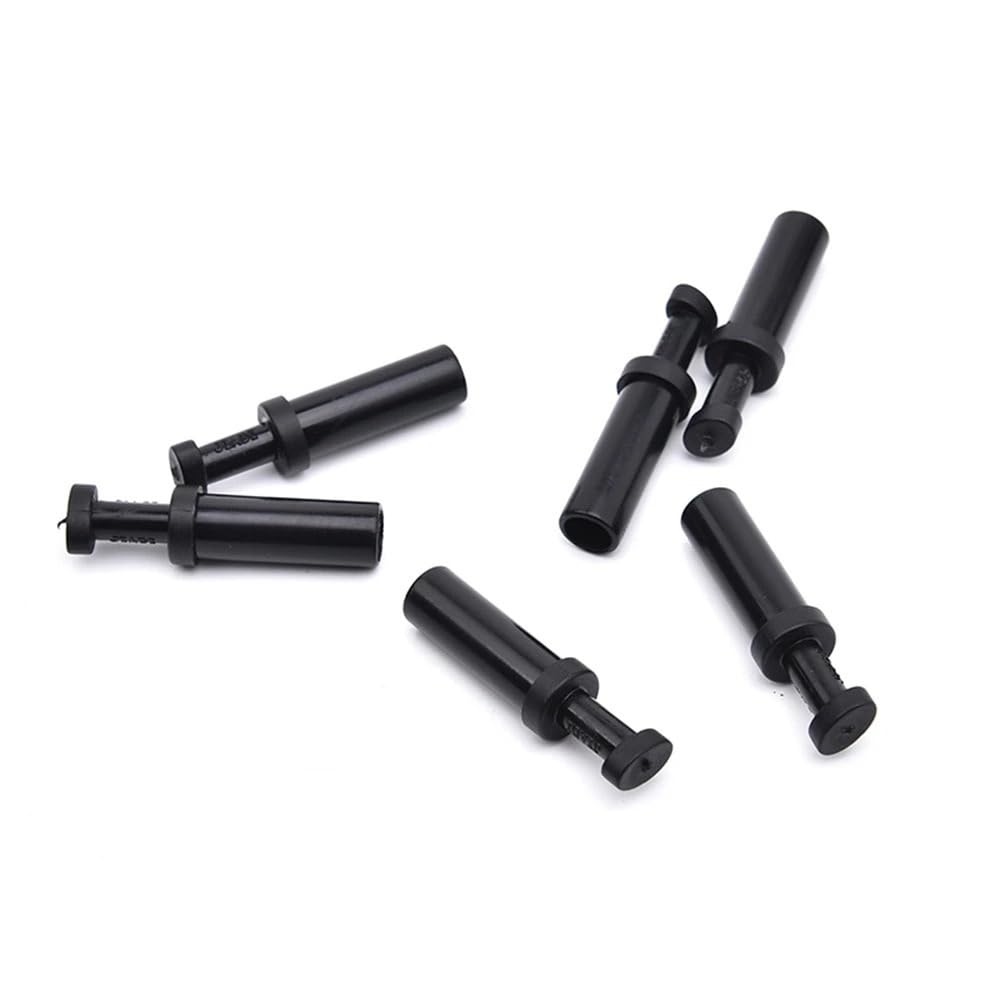 Wtukmo 5X Black 4 6 8 10 12MM Nylon Pneumatic Fittings Blanking Plug Hose Tube Push Fit Connector Air Line(6mm)