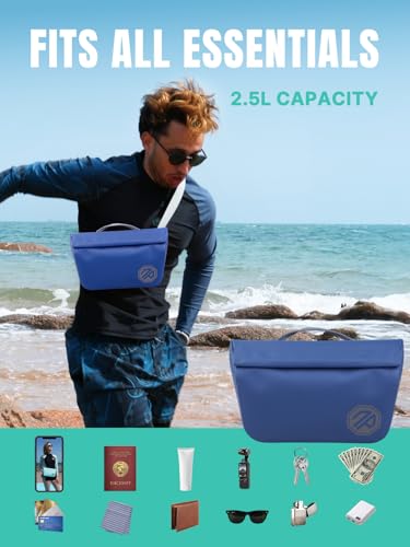Image of niphean IPX7 Waterproof Fanny Pack, Magnetic One-Hand Closure Dry Bag