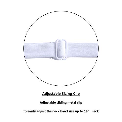 Nœud papillon blanc de cérémonie pour garçon réglable taille S de 0-15 ans