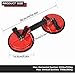Dawot Glass Suction Cup, 2 Pack 5.8in Adjustable Vacuum Suction Cups Heavy Duty Industrial Tile Suction Cup to Lift Large Glass for Replace Windshield, Tile Granite Lifting 220lbs Load Capacity（Red）