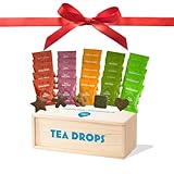Sweetened Organic Loose Leaf Tea | Deluxe Herbal Sampler Assortment Box | Instant Pressed Teas Eliminate the Need for Teabags and Sweetener | Tea Lovers Gift | Delicious Hot or Iced | By Tea Drops