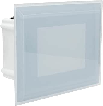 Segnapasso Led 4w Luce Calda Rettangolare Bianco Cornice Vetro Faretto Interno 32085232