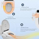TokyoSeat: Japońska toaleta, uchwyt do toalety prysznicowej, WC pop shower, okulary toaletowe Taharet z funkcją bidetu elektrycznego, automatyczna podgrzewana deska sedesowa, komfort i elegancja