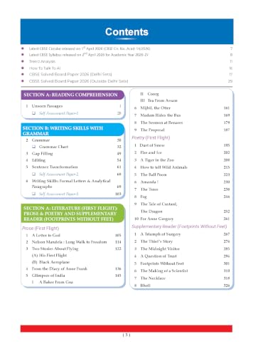 Image of Oswaal CBSE Class 10 English Language & Literature Question Bank | Chapter & Topic-wise Solved Papers (2017-2026) | Based on Syllabus (April 2026) | Includes 2026 Papers | For 2027 Exam