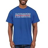 Junk Food Clothing x NFL - New England Patriots - Championship Drive - Unisex Adult Short Sleeve Fan T-Shirt for Men and Women - Size X-Large