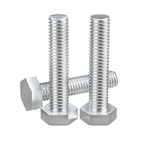 Image of 1 /4-20 x 2 (5 /8 to 5 inch Optional) Hex Head Screw Bolt, Stainless Steel 18-8(304), Fully Threaded,15pcs