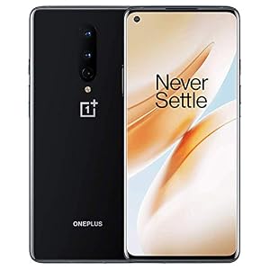 OnePlus 8 (5G, 128GB, 8GB RAM) 6.55″ 90Hz Display, Snapdragon 865, 5G LTE T-Mobile Only (Black) (Renewed)