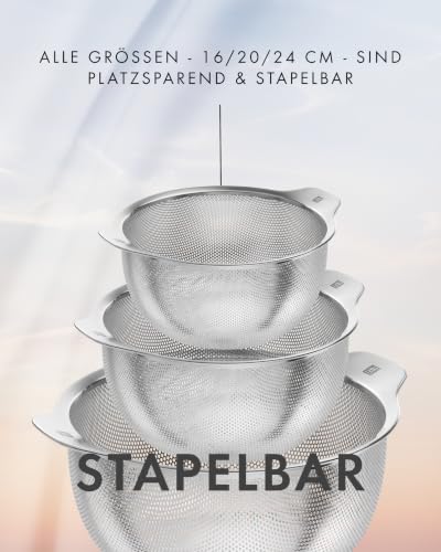 ZWILLING Table Küchensieb, 16 cm, Rostfreier Edelstahl, abgeflachter Boden – Ansicht 6