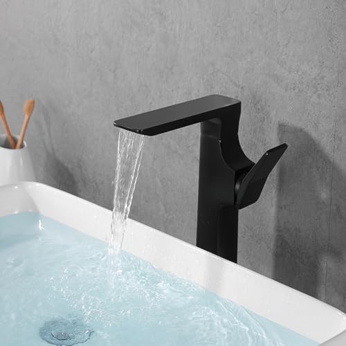 Robinet de lavabo cascade noire CMBSSTFC mitigeur de salle de bain - 4