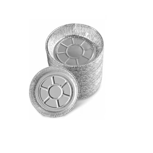 Changyeah 50 bandejas redondas de aluminio de 8 pulgadas, freidor...