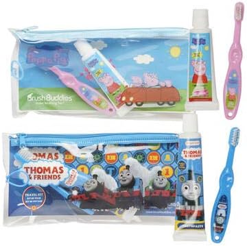 Brush Buddies Shopkins Toothbrush Toothpaste Kit for Children, boy, Girls - (Shopkins Set)