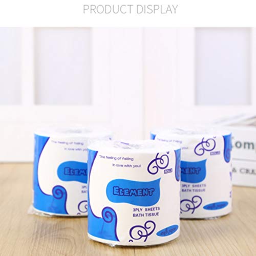 10 Rolls Toilet Paper Toilet Roll, Ultra Soft Touch Toilet Paper, Household Toilet Paper Skin-Friendly 3-Ply Paper Towel, Home Kitchen Enviro Toilet Tissue for Daily Use, Highly Absorbent (10 Rolls)