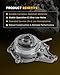 XIONTEC Engine Water Pump with Gasket Compatible with Audi A6/A7/A8 Quattro S4 S5 SQ5 Q5 2012-2016 & Volkswagen Touareg 2011-2015, V6 3.0L, Replaces# V1050090 06E121016C