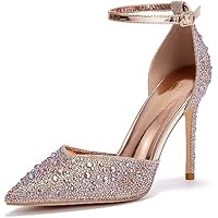 Zhabtuc Zapatos de Tacón Alto para Mujer 10 cm, Elegantes