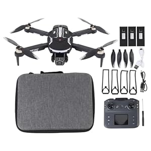 Bewinner 8K GPS -Drohne mit Dual -HD -Kameras, Intelligenter Hindernisvermeidung, 2 Km FPV -Getriebe, Bürstenloser Motor -RC -Quadcopter für Erwachsene mit (3 Batterien)