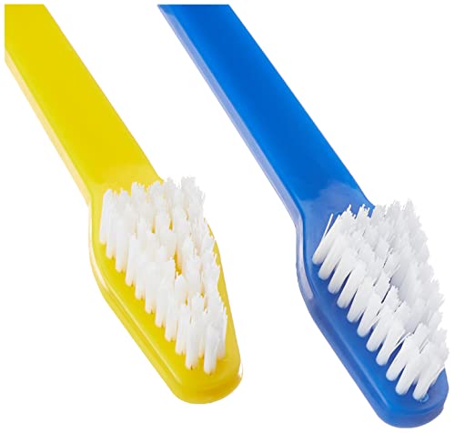 Chalesco American Pets Escova Dental Dupla Blister Azul/Amarelo 2 Unidades