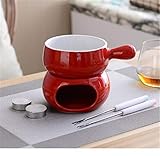 チョコレートチーズフォンデュ 調理器 チーズフォンデュ鍋 セット ろうそく付き チョコレートボイラー